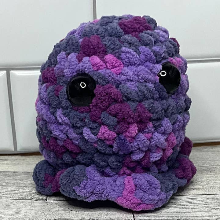 Octopus plush with safety eyes for wholesale by Kawaii Kat Studios