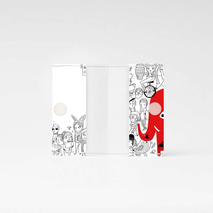 I Like Paper – wholesale Kortfodral - Unisex – RÖD ELEFANT Tyvek® Korthållare/Visitkort Plånbok