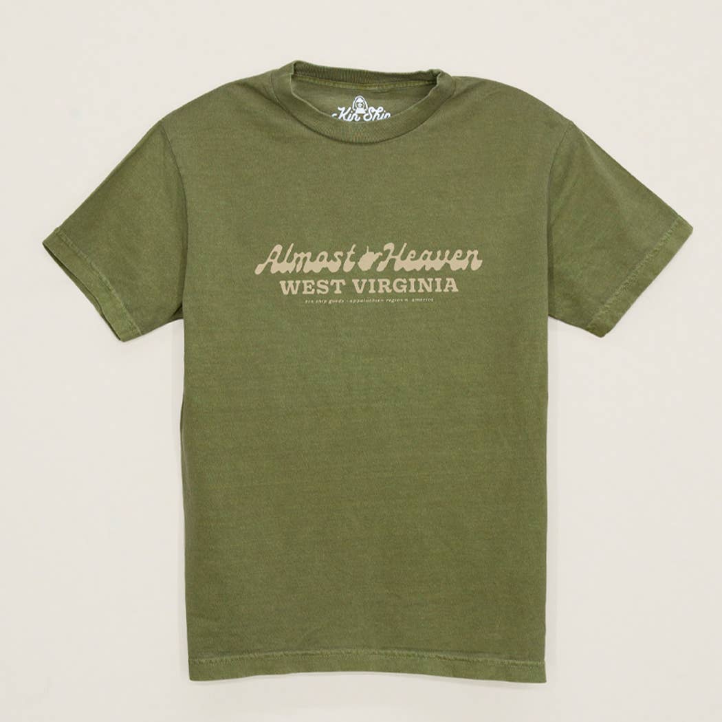 faded army WV Motto Tee for wholesale on Faire0
