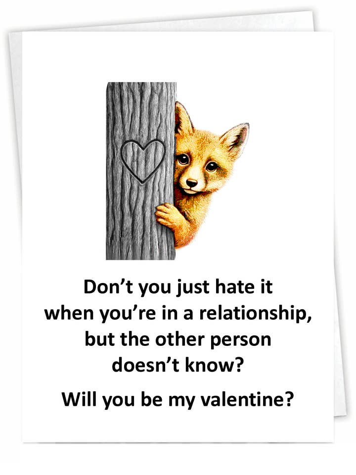 Funny Valentine's Day Card - Stalker - Blank Inside for wholesale by Blue Spark Card Co