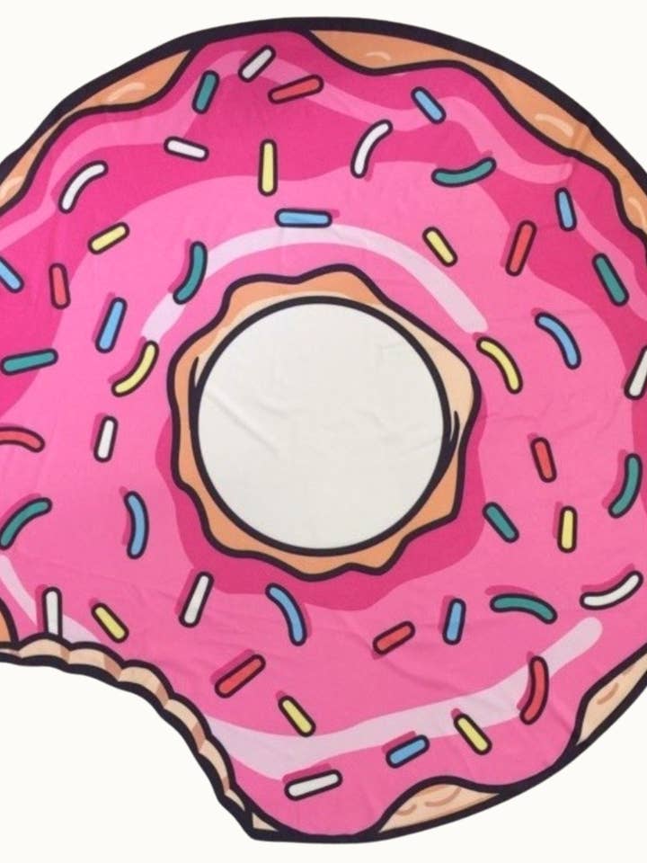 Round Donut Scarf / Sarong / Beach Mat, 58" x 58" for wholesale by Olive & Pique