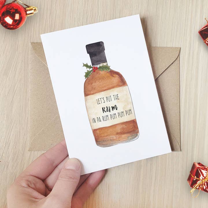 Pa Rum Pum Pum Pum Julkort för wholesale av The Curious Cactus