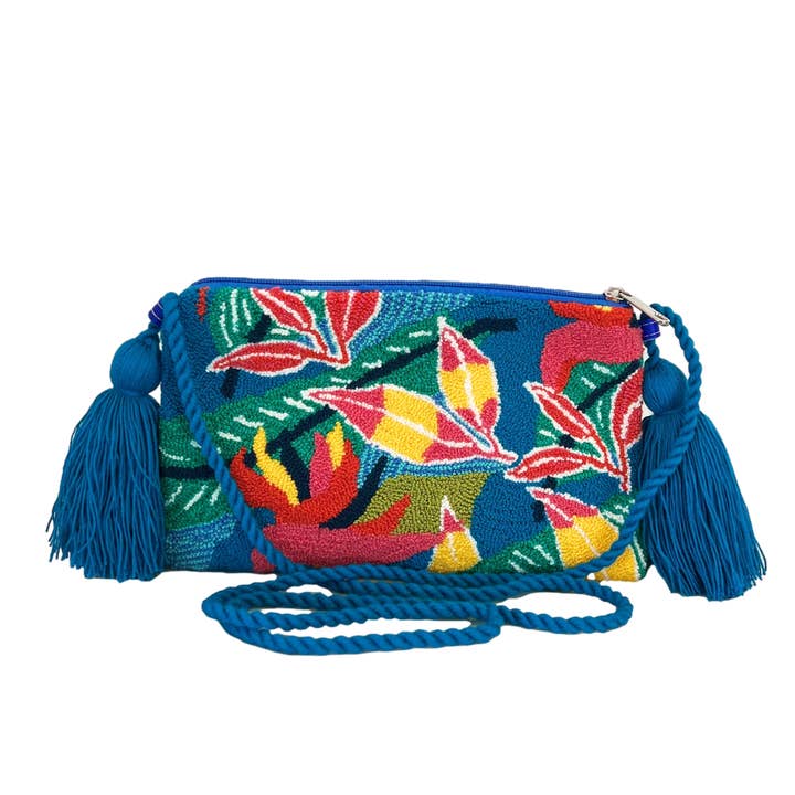 Brisla - Wholesale Crossbody Bag - Women's - Brisla Wayuu Bag- Blue Tropicana1