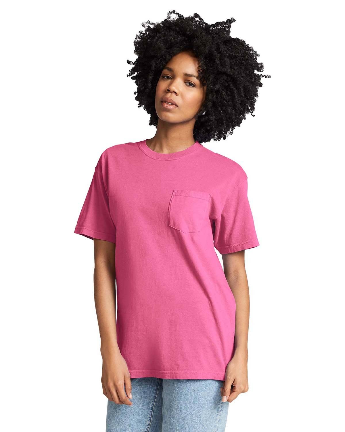 Total Apparel - Wholesale T-Shirt - Unisex - Comfort Colors Garment-Dyed Pocket Blank T-Shirt | 6030CC9