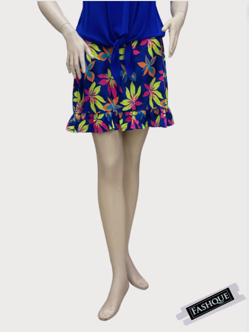 Fashque Designs - Vendita all'ingrosso Gonna pantalone - Donna - Gonna da golf da donna con volant sul fondo e tasche - SK20148