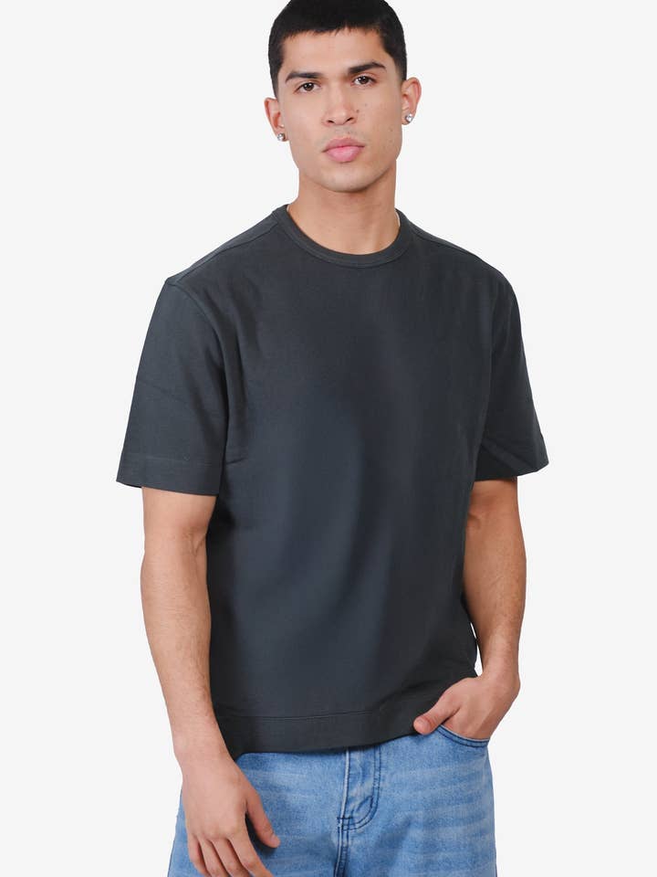 Camiseta de Algodão Pesado com Gola Redonda da Originals por atacado de Brooklyn Cloth