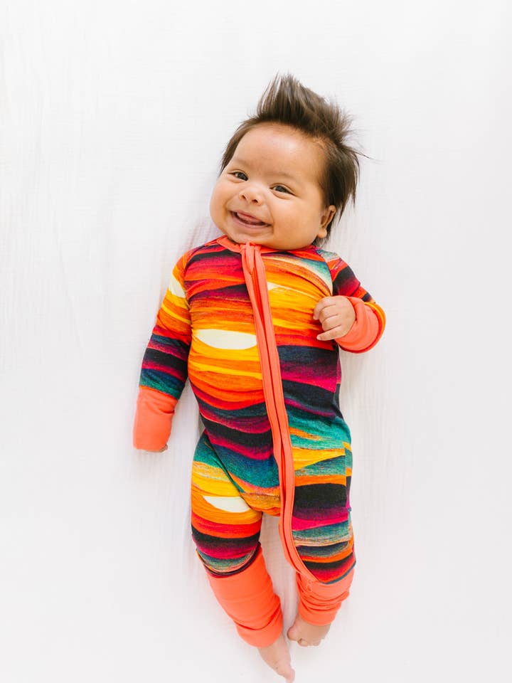 Convertible Romper - Sunset-tional for wholesale by Bronze Moon Clothing Co.