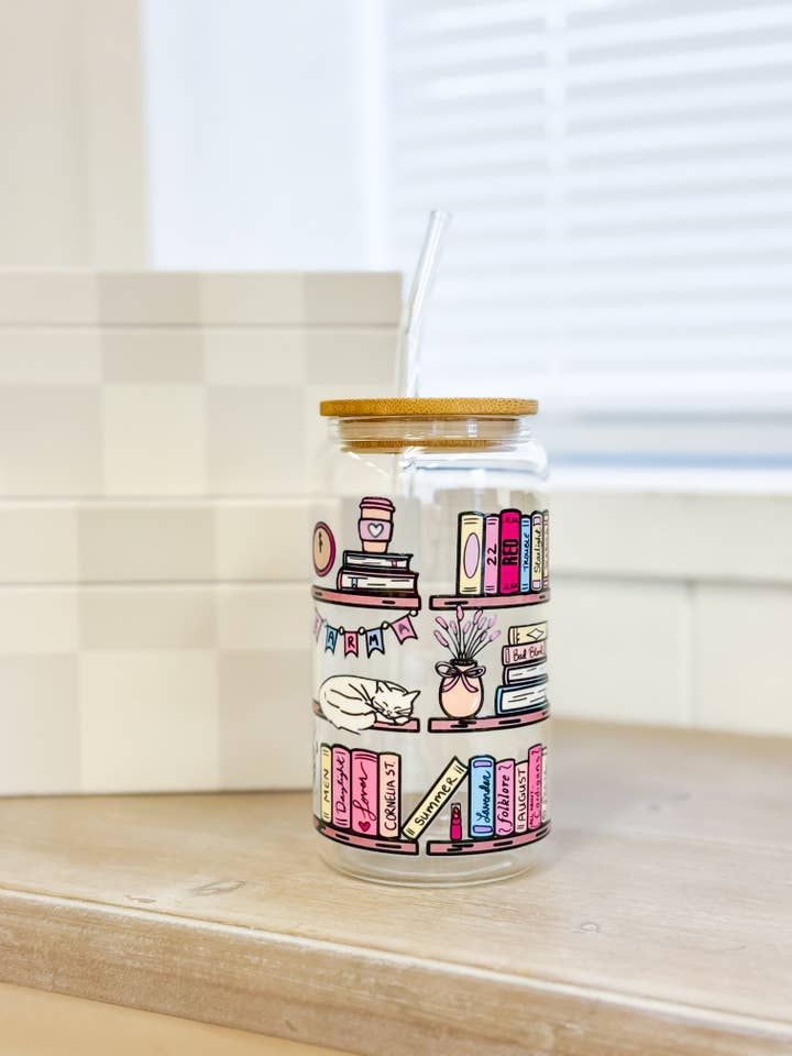 Tazza da caffè in vetro TS Bookshelf per la vendita all'ingrosso da parte di Hart and Hollow