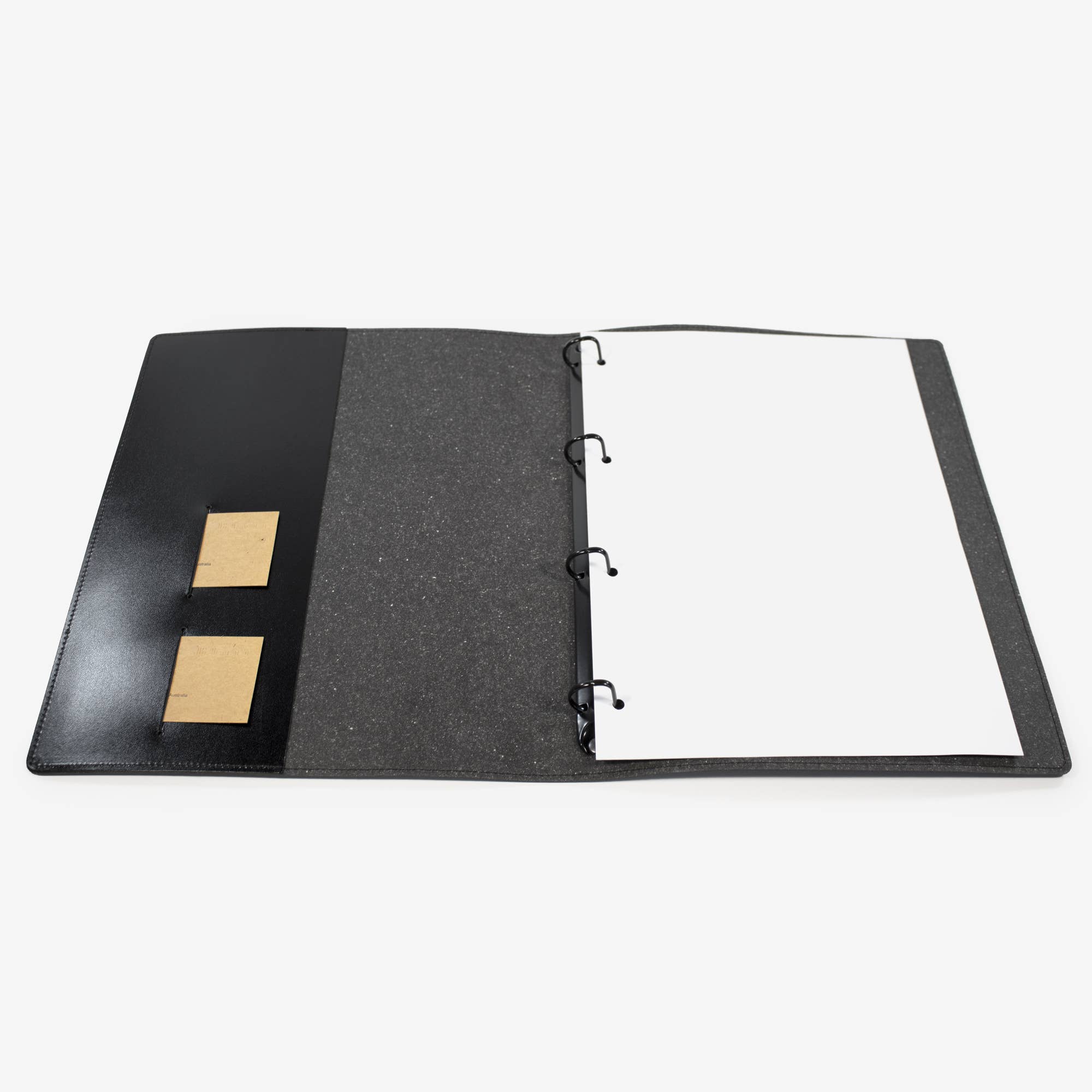 Corban & Blair - Vente Classeurs - Classeur à anneaux A4 en cuir écologique5