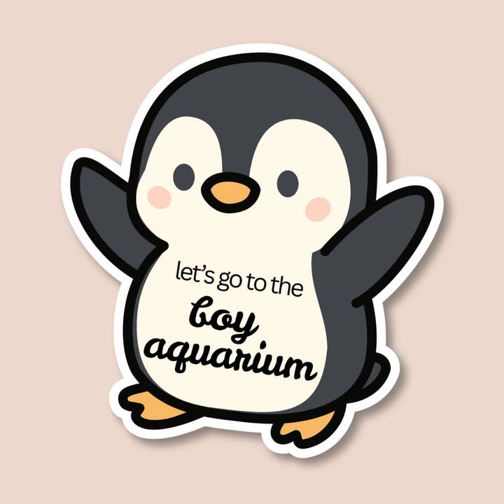 Ragazzo Acquario | Adesivo per la vendita all'ingrosso da parte di Pretty Pages