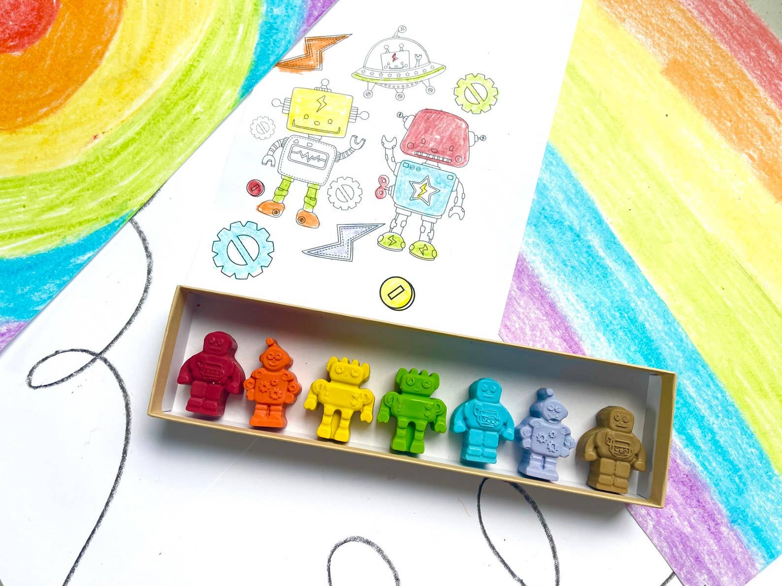 KagesKrayons - Wholesale Crayons - Kids & Baby - Robot Crayons Gift Box3
