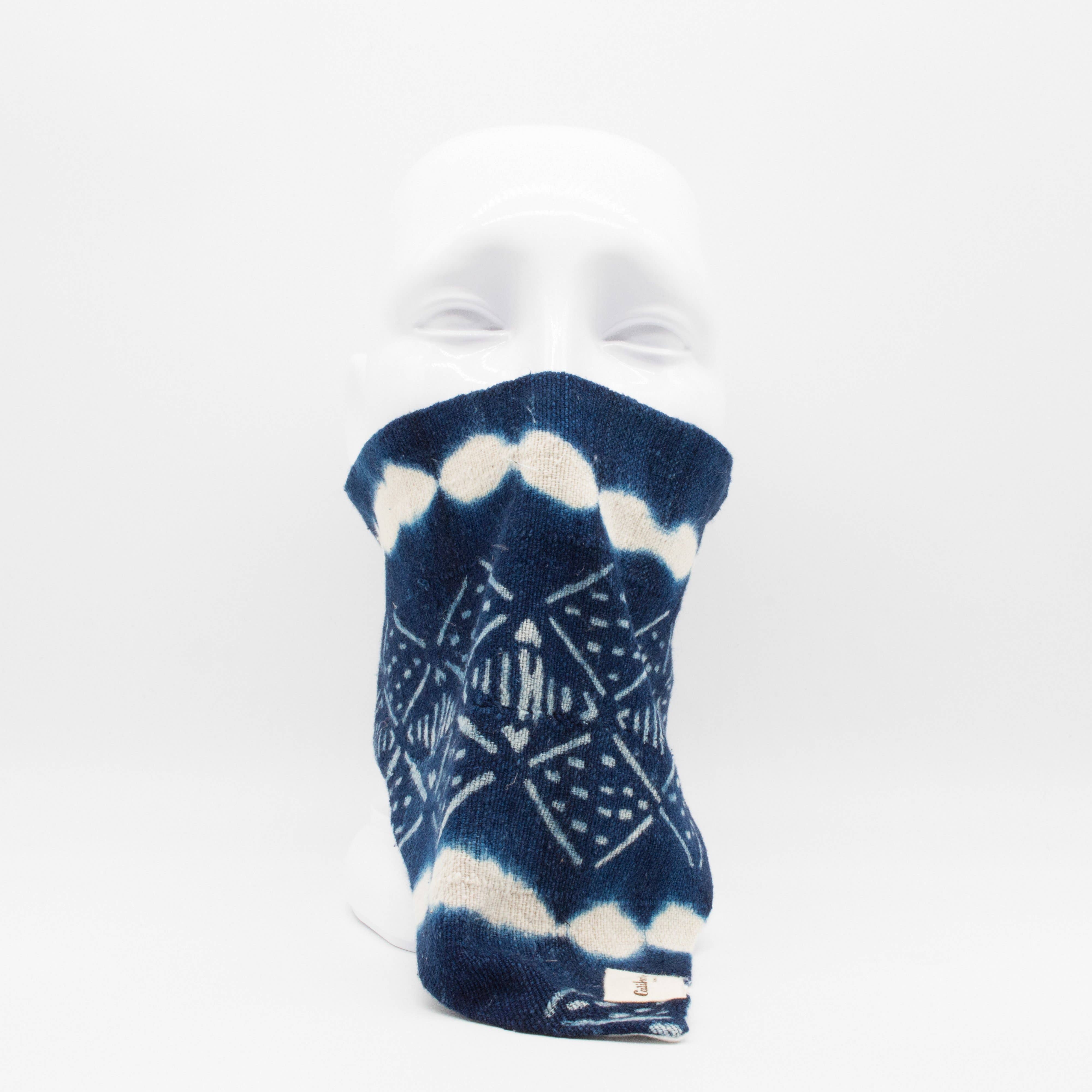 MASKDANNA INDIGO SLIPS FÄRGÄMNE BLOCKET PRINT för wholesale av Maskdanna by Califortunate