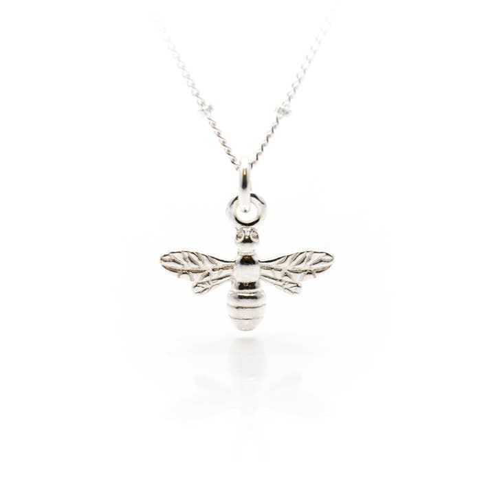 Halskette Bee Satellitenkette aus Sterlingsilber für den Großhandel von Sophellie Jewellery