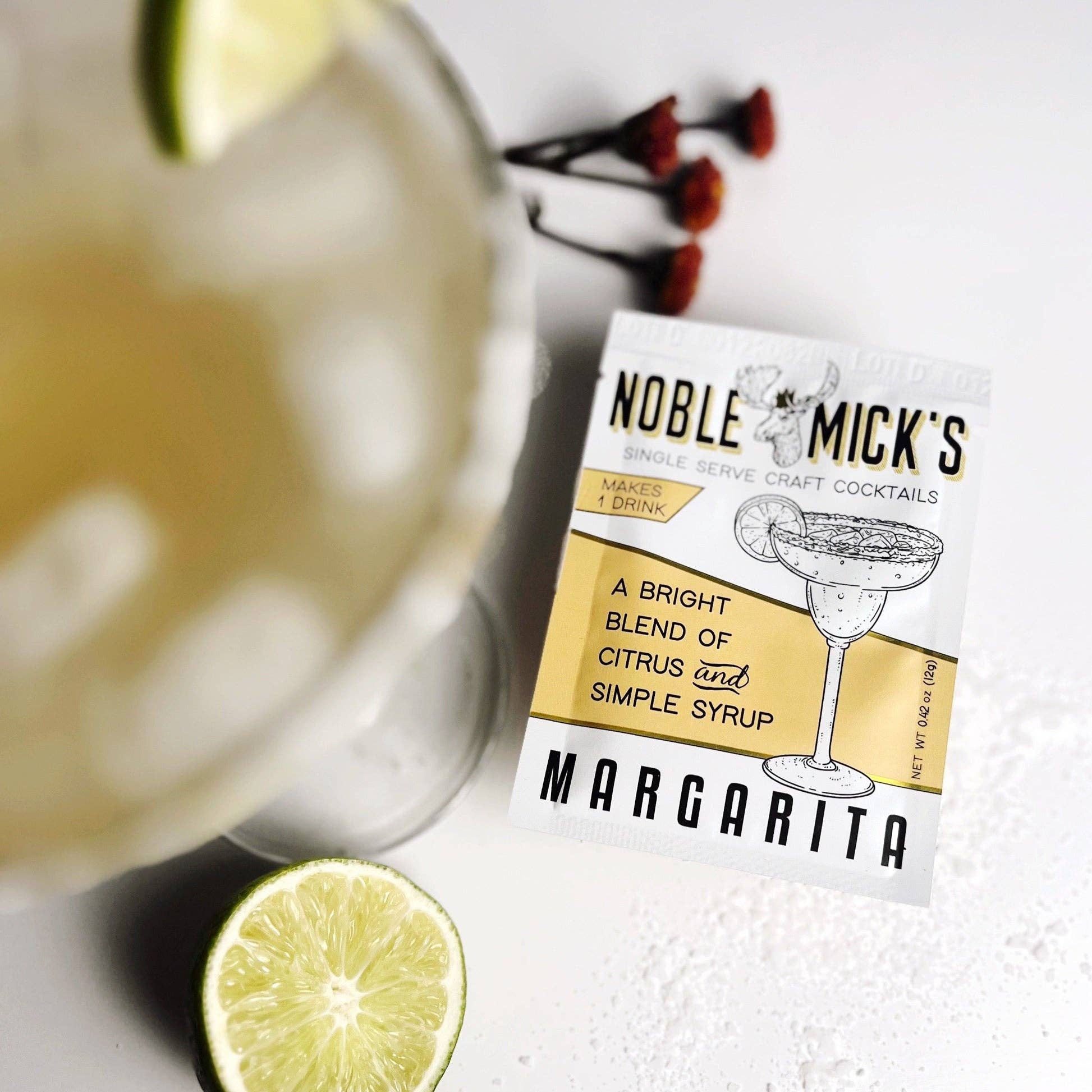 Noble Mick's - Craft Beverage Company - Wholesale Cocktail Mix/Syrup - Margarita Single Serve Craft Cocktail3