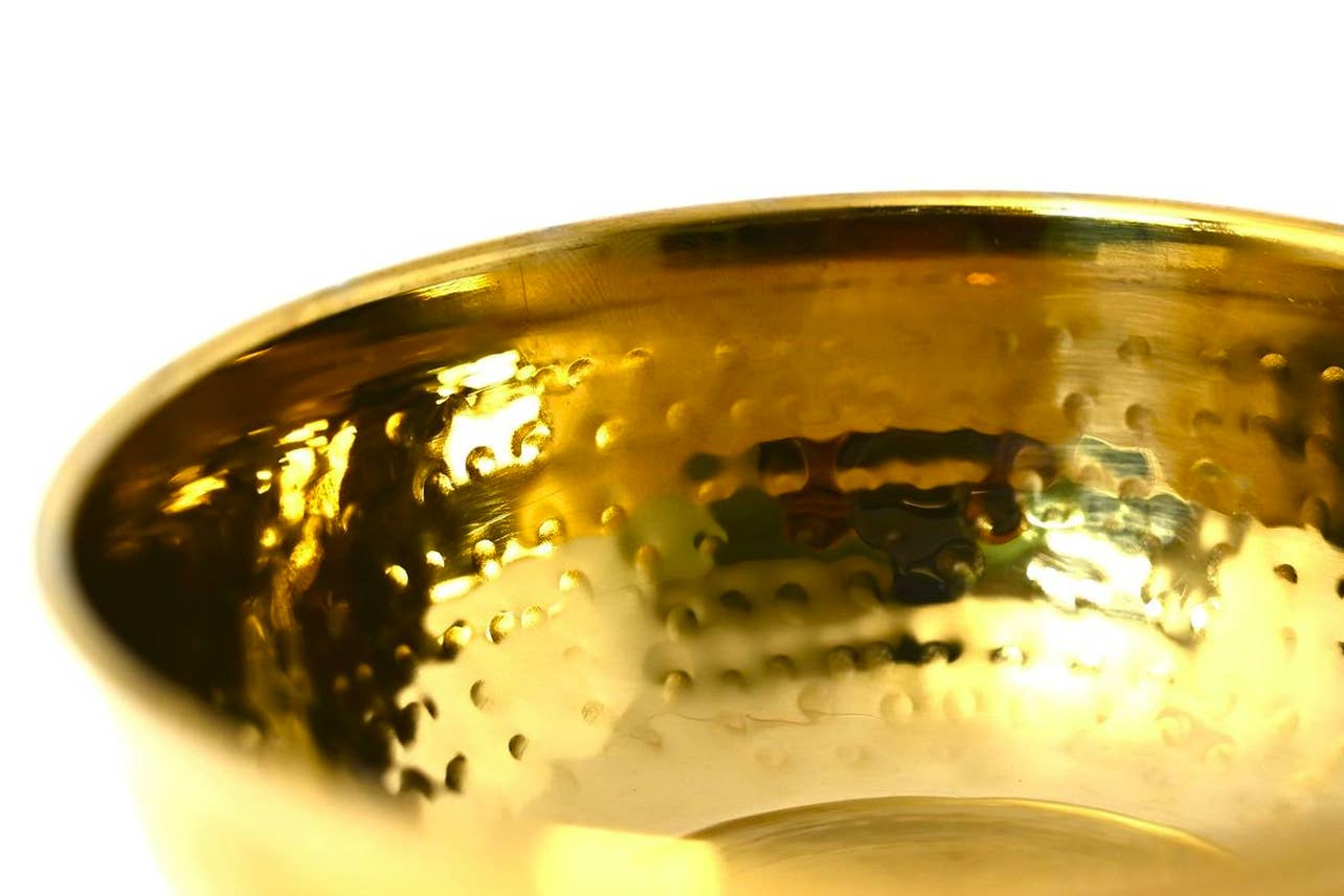 Verve Culture - Wholesale Serve Bowl - Dal Serving Bowl - Hammered Stainless Steel5