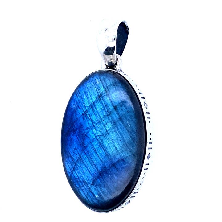 Esprit Creations - Wholesale Individual Charm/Pendant - Labradorite Midnight Blue Flash Unisex Pendant