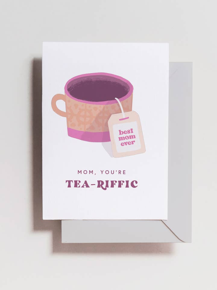 Carte de thé maman pour la vente par Haven Print Co.