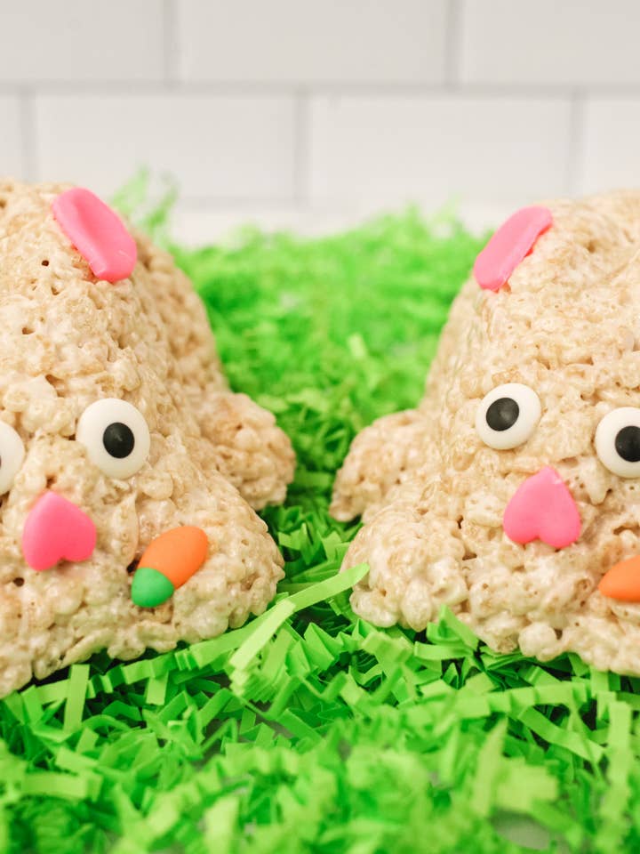 Easter Bunny XL Rice Crispie Treat - Case of 4 for wholesale by Creative Crispies Co.