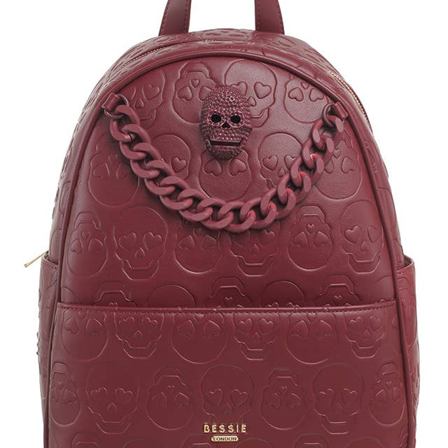 Bessie London - Wholesale Backpack - Women's - SKULL CHAIN BACKPACK3