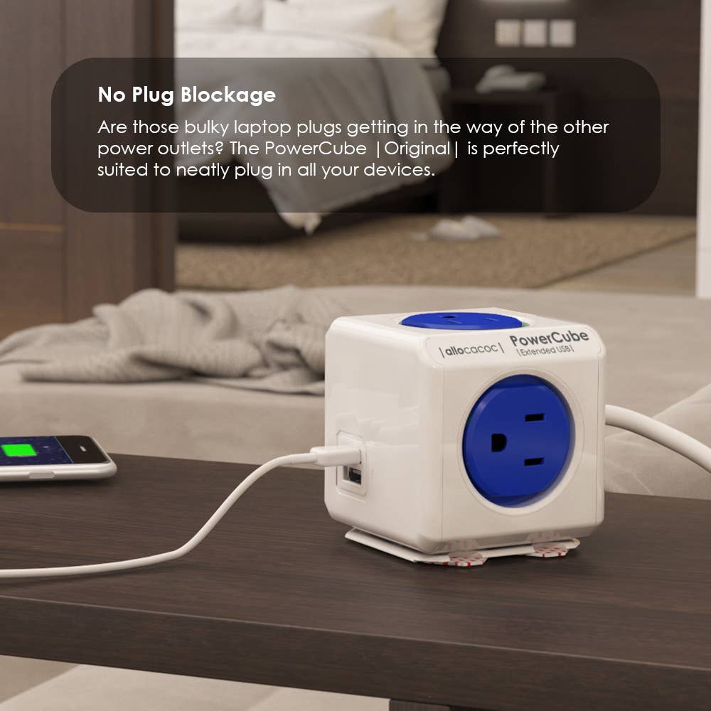Allocacoc DesignNest – wholesale Power adapter – PowerCube Extended USB SUREG14