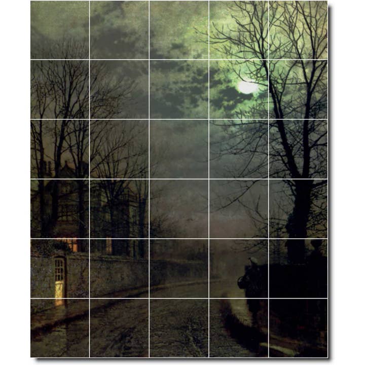 Decorazione murale con piastrelle in ceramica Village PT03876 per la vendita all'ingrosso da parte di Picture-Tiles.com