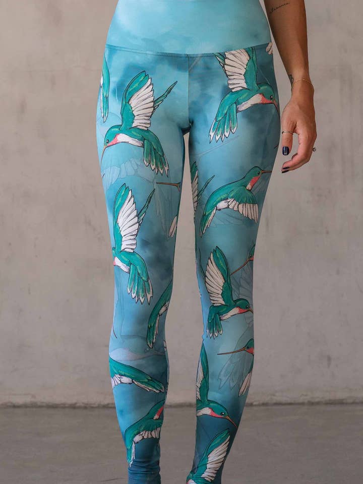 Hummingbirds Athleisure Leggings for wholesale by Eagle Rock Werkshop®