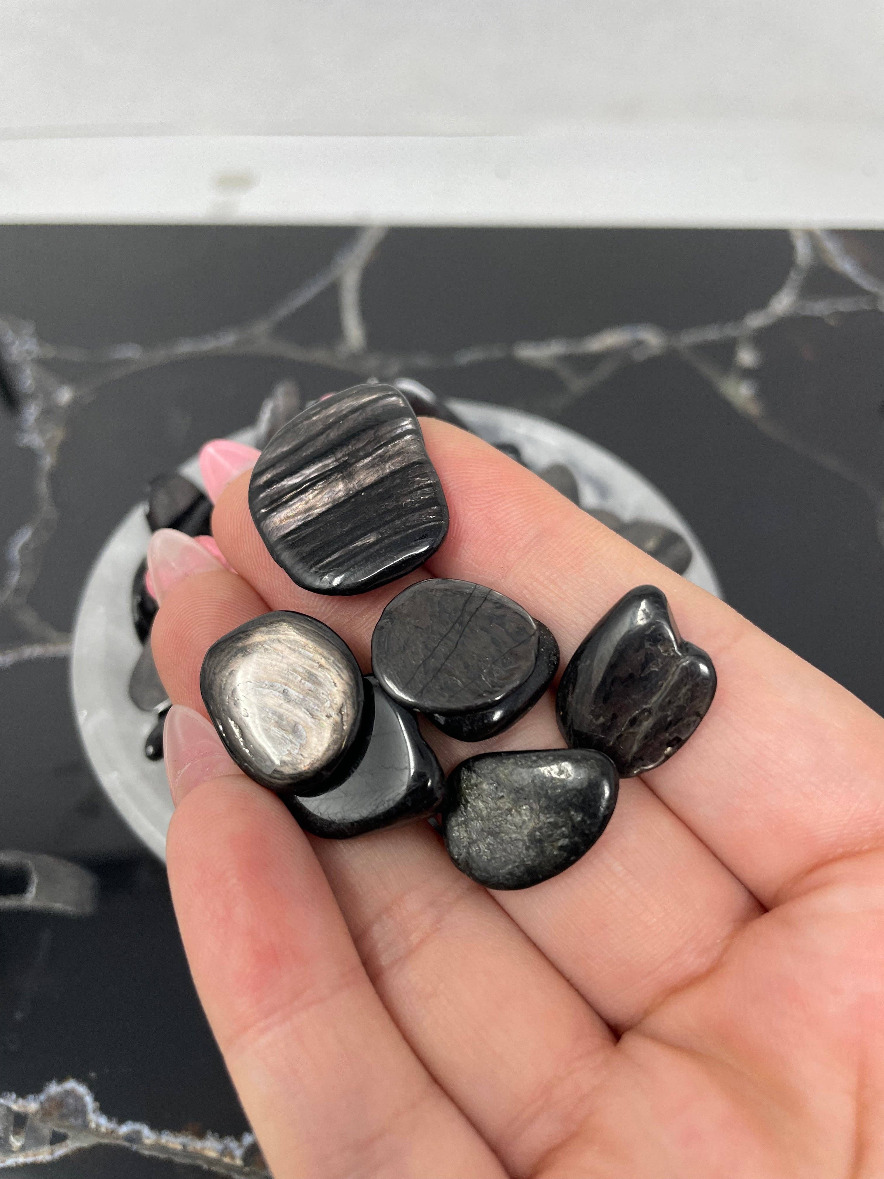 The Crystal Tabby - Venta al por mayor Piedras/cristales espirituales - Fragmentos de hiperestena - bolsa de 1/2 libra (227 g)1