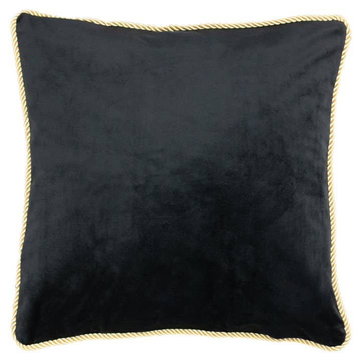 Kussen Fluweel Goud Zwart 45X45Cm voor wholesale door Mars & More - Brand of B Living