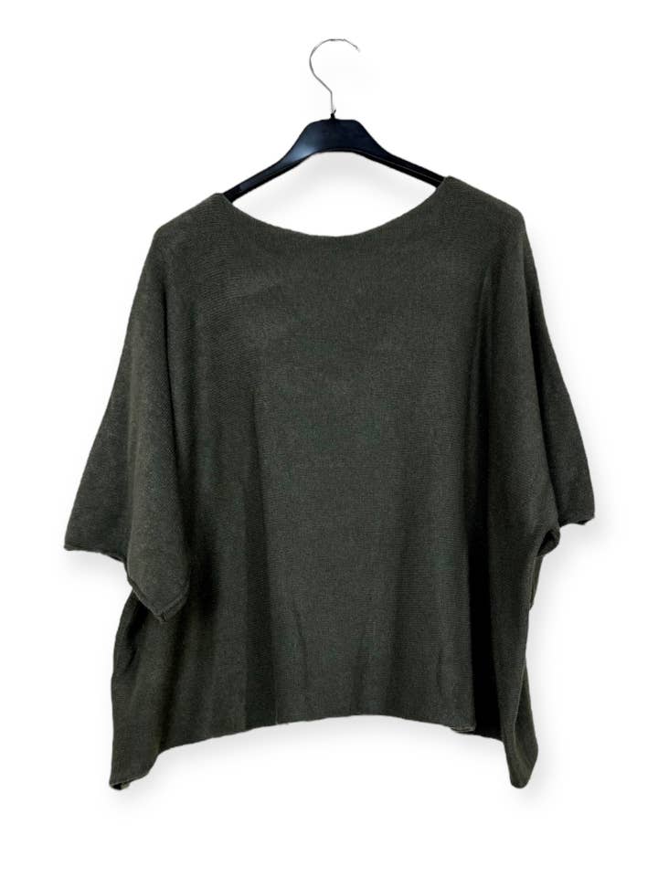 Lucky Nana - Wholesale Knit Sweater - Women's - AH 8344 - Bichette Poncho Sweater17