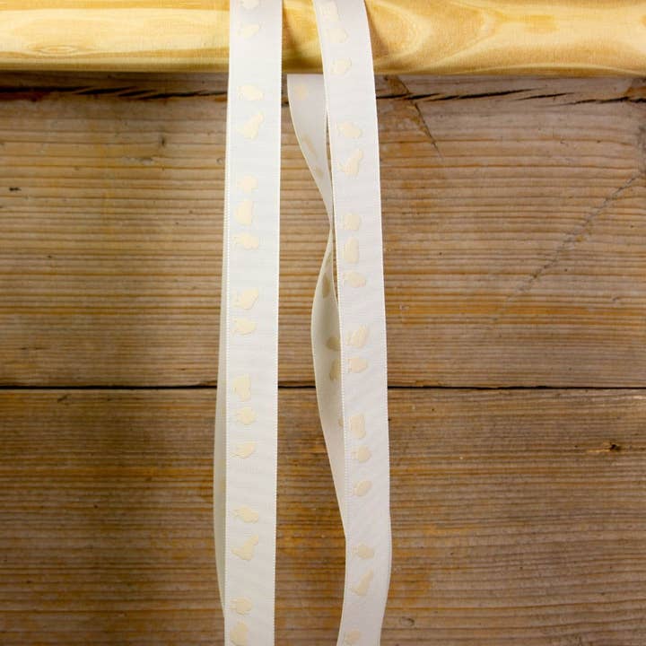 Easter Ribbon Off White for wholesale by kadopapier.net