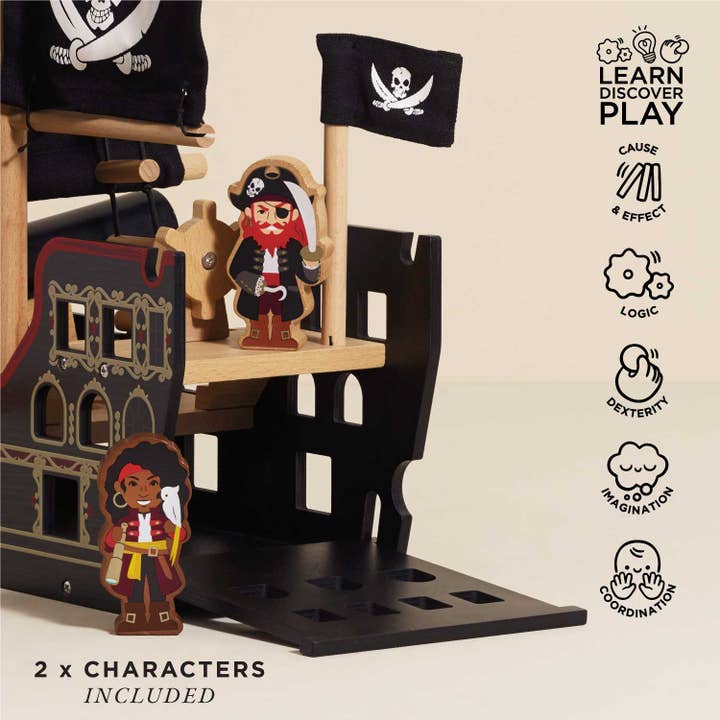 Le Toy Van, Inc. - Wholesale Toy Set - Kids - Barbarossa Pirate Ship & Characters