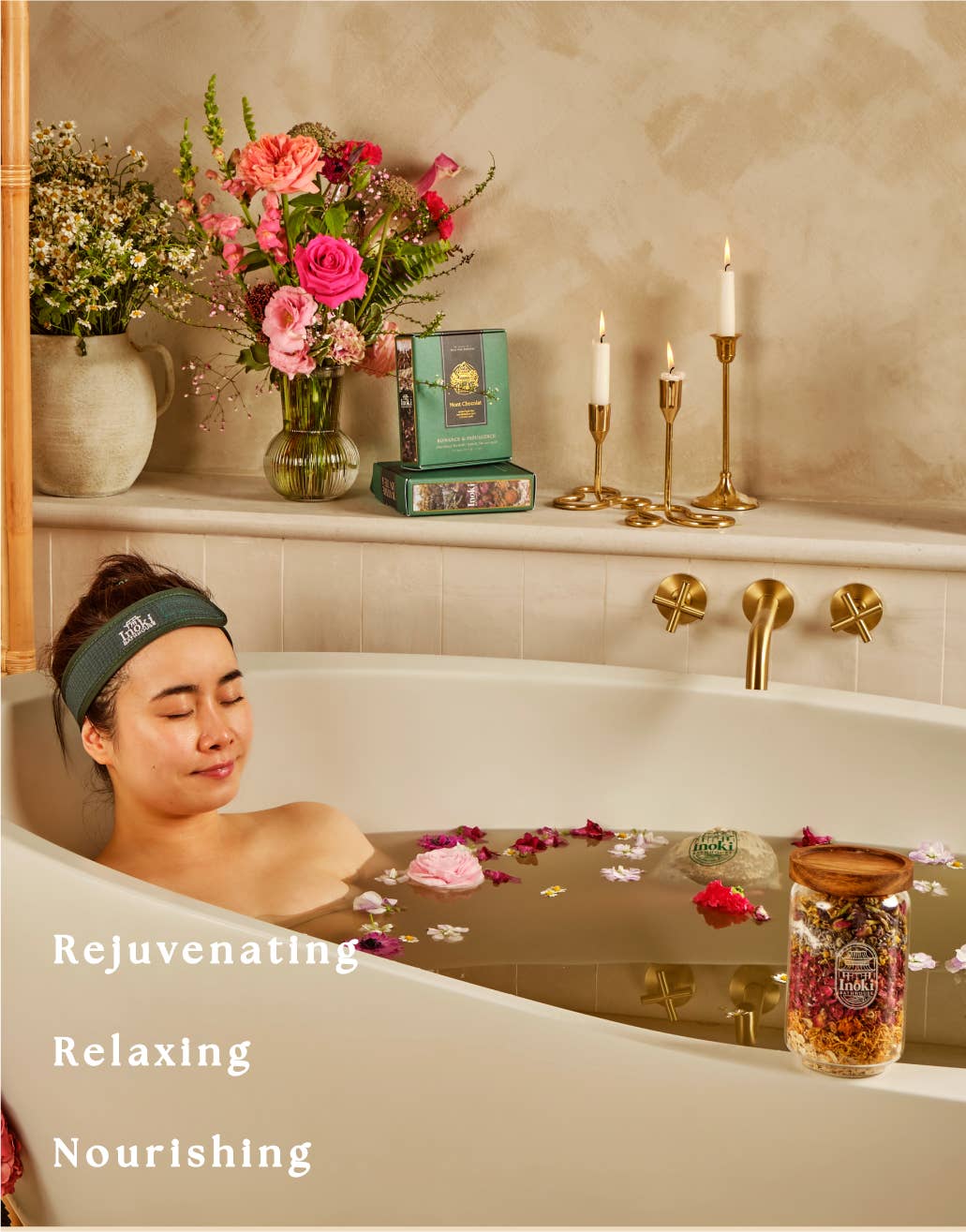 Inoki Bathhouse - Vente Lait de bain - Jardin Éthéré - Rajeunissement & Relaxation (Complet)4