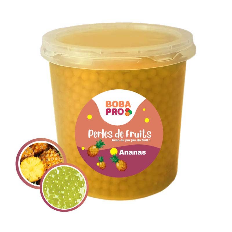Bobapro - Wholesale Cocktail Mix/Syrup - Fruit beads for BUBBLE TEA - Popping Boba - 4 x 3,2kg0