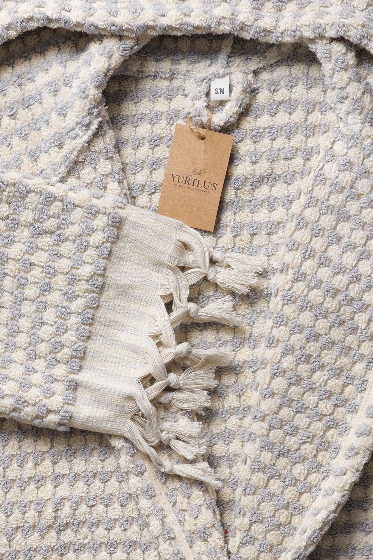 YURTLUS - Wholesale Robe - Women's - Unique 100% Cotton Pockets Bathrobe, Bubble Handwoven Robe25