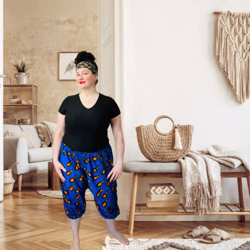 Pantaloni in piuma blu per la vendita all'ingrosso da parte di BoYo Pants