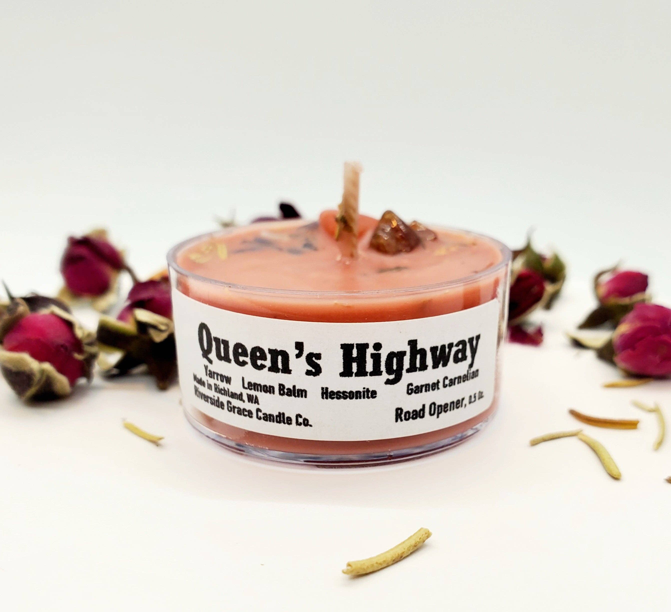 Queen's Highway Crystal Tealight