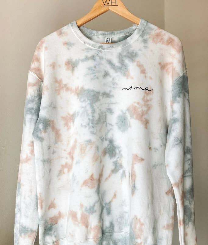 White House Co - Wholesale Sweatshirt - Women's - Mama Tie Dye Crewneck 8