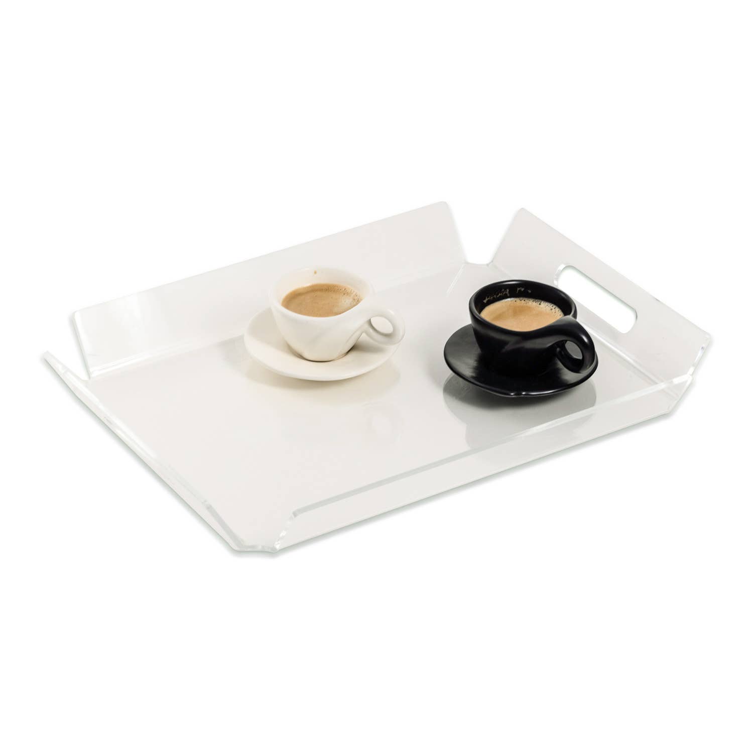 BeyBerk International - Wholesale Decorative Tray - Dezi Acrylic Tray Large Clear2