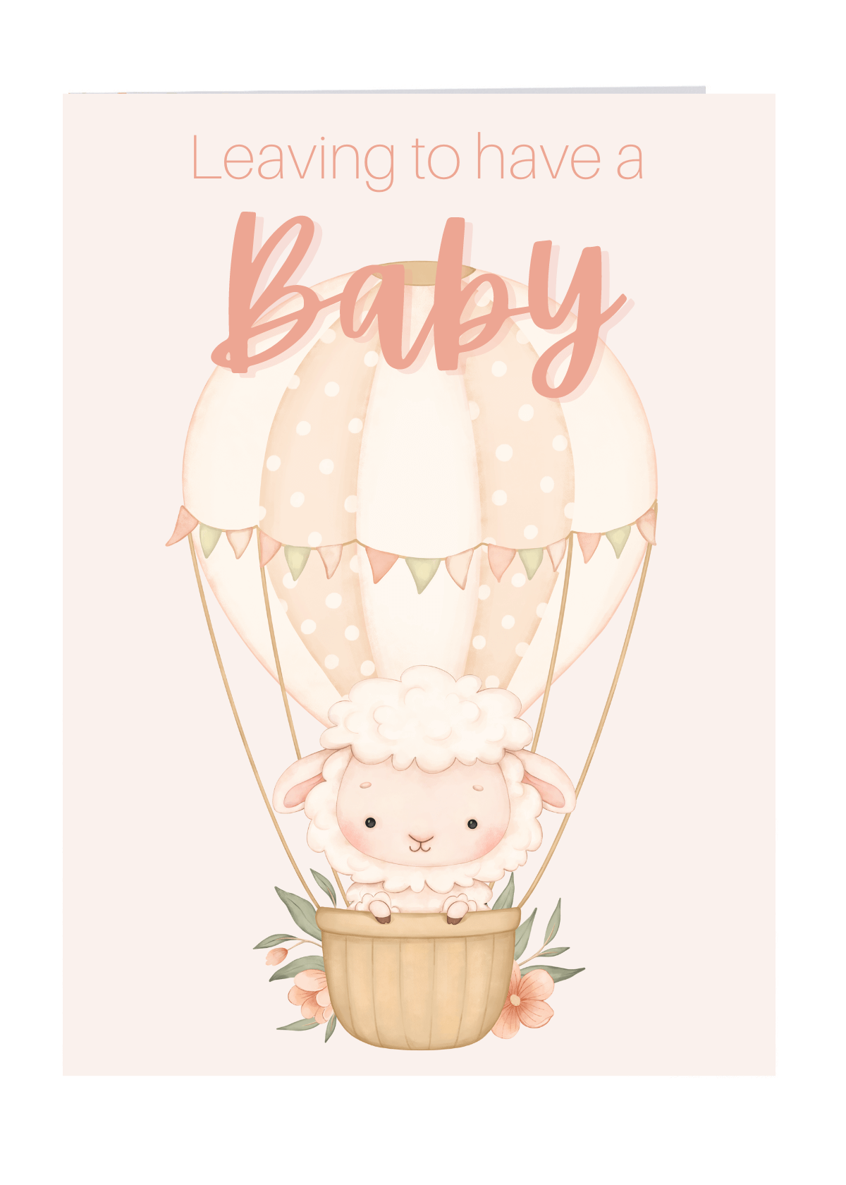 Lil's Cards - Wholesale Baby Card - Leaving to have a Baby Large Card1