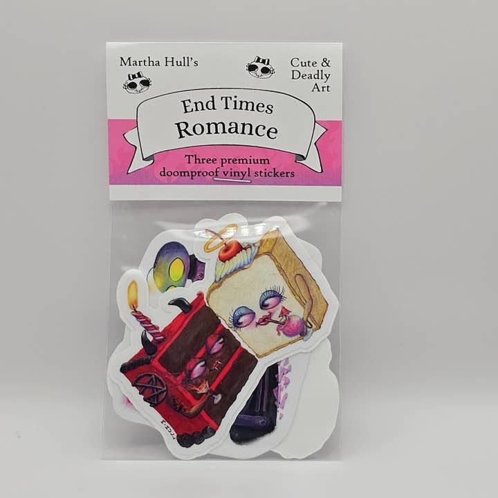 End Times Romance - Sticker Pack for wholesale by Martha Hull Studio