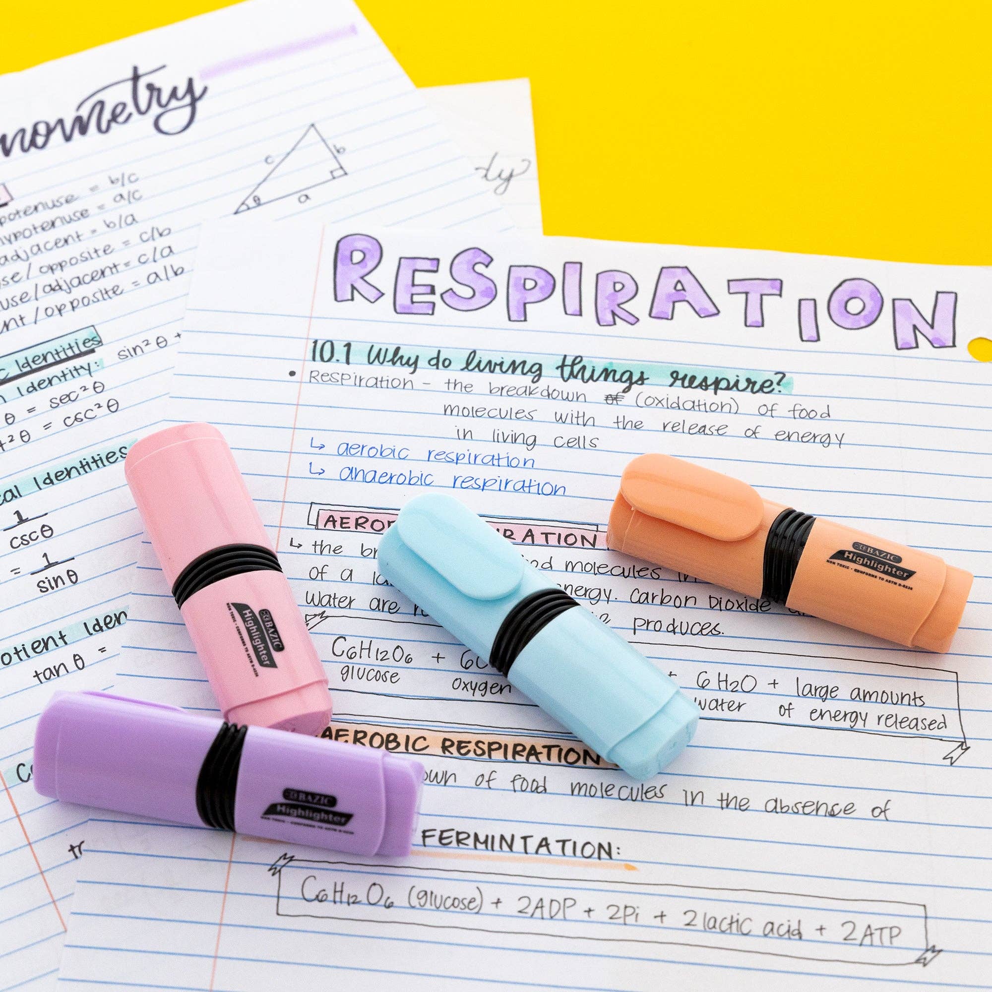 Luna Office Supply -  Everyday Essential - Wholesale Highlighter - Desk Style Pastel Mini Highlighters (4/Pack)6