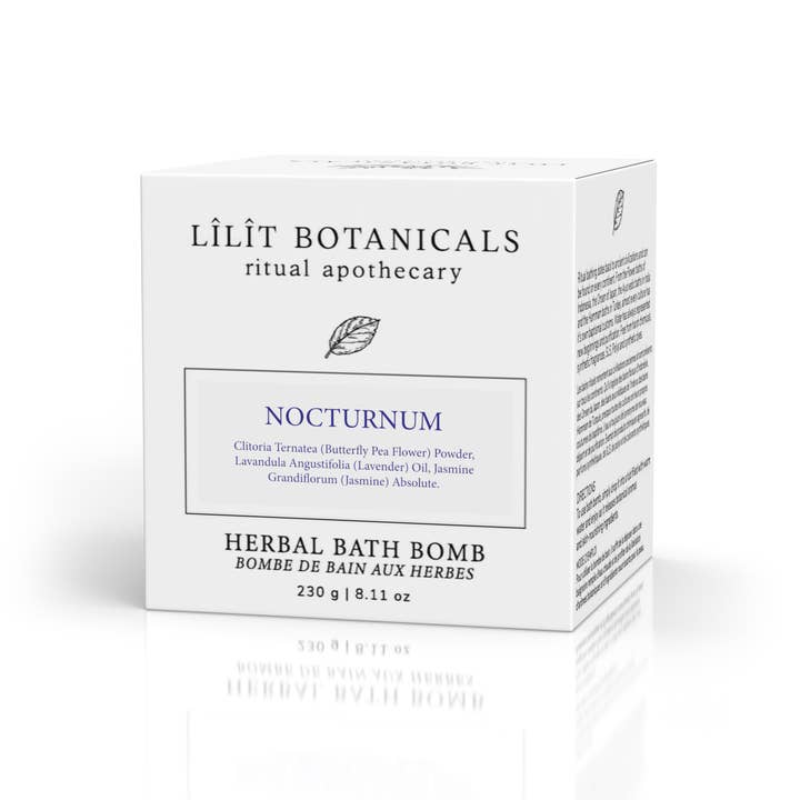 Lilit Botanicals - Wholesale Bath Bomb/Fizz - Nocturnum Lavender & Jasmine Bath Bomb