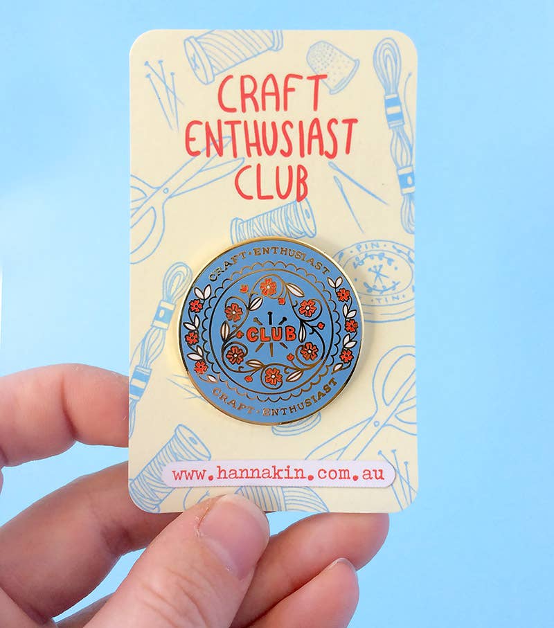 Hannakin - Wholesale Lapel pin/button - Craft Enthusiast Club - Enamel Pin1