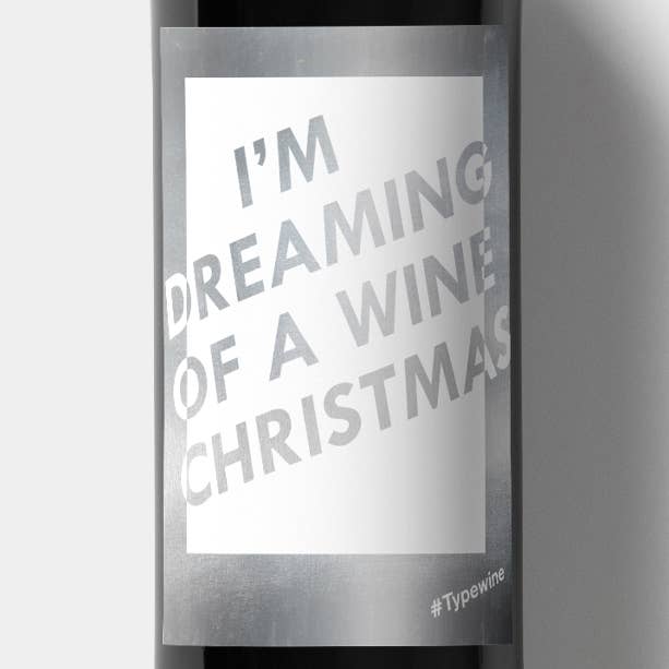 Typewine – wholesale Presentetikett – Vin Christmas vin etikett