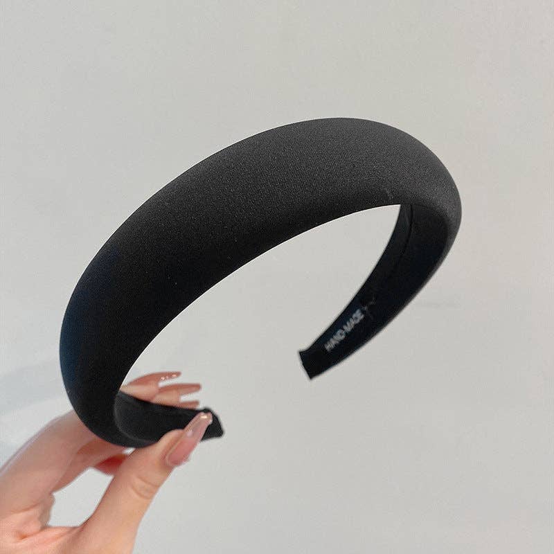 Dipped Shop - Wholesale Fashion Headband - Women's - Solid Color Sponge Padded Satin Headbands DP25B8662