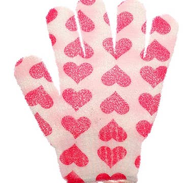 Washcloth with hearts for wholesale by LS GROUP