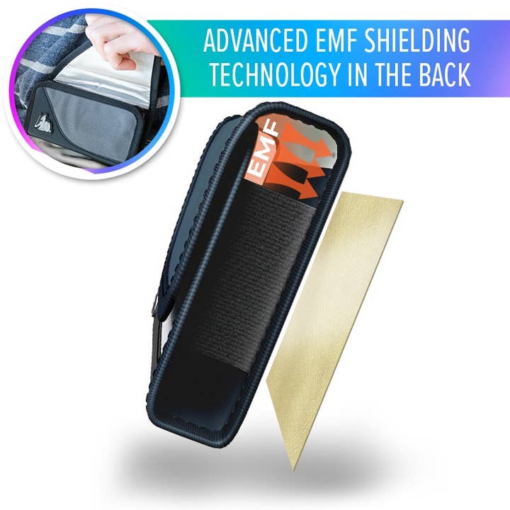 Black Cell Phone EMF Radiation Protection Holster for wholesale on Faire1