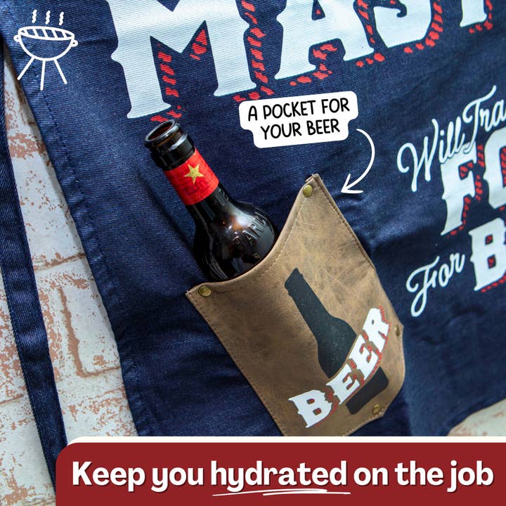 Boxer Gifts - Wholesale Apron - Grill Master Men's BBQ Apron - Father's Day Gifts for Dad