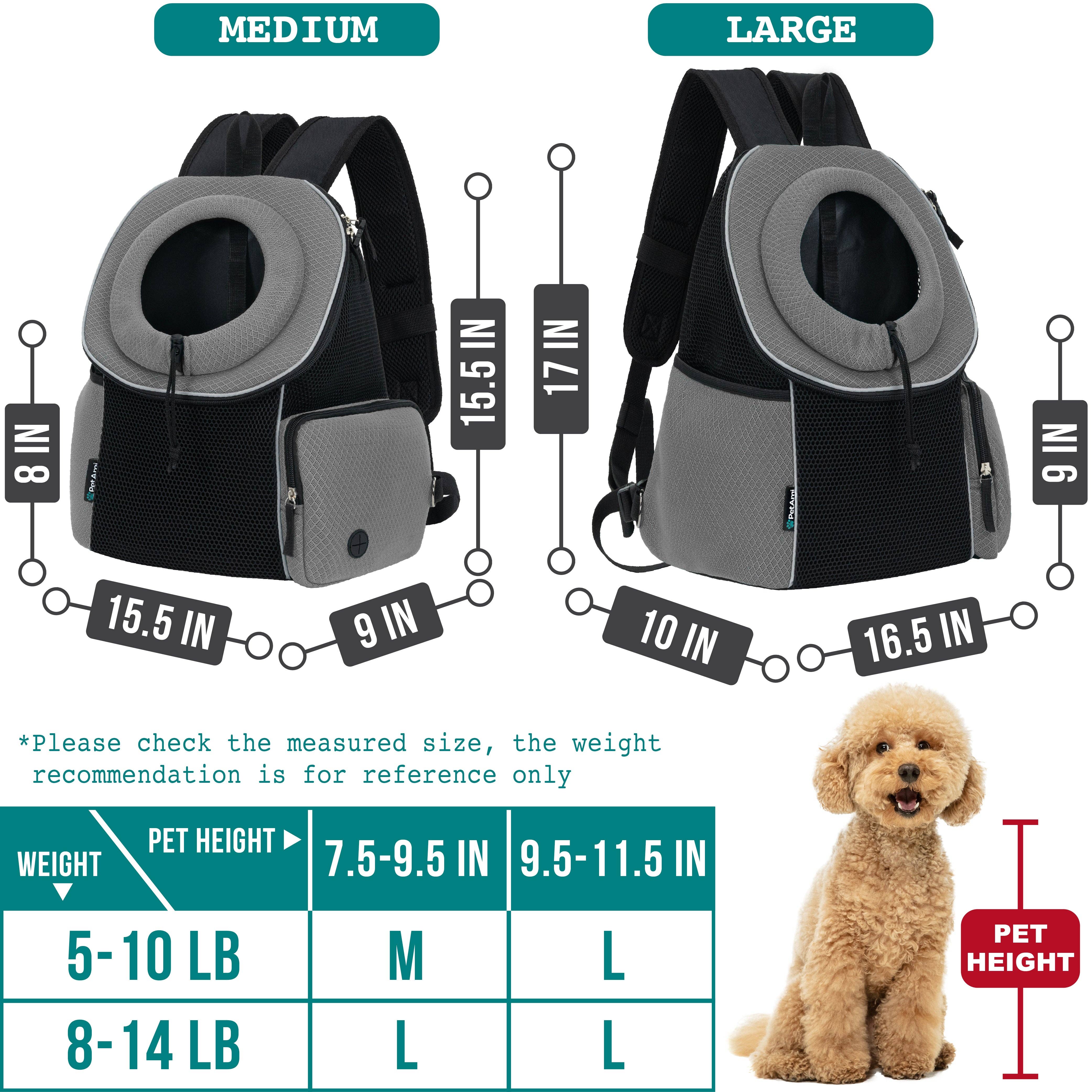 PetAmi - Wholesale Pet Carrier - Cat/Dog - Extra Ventilated Front Chest Pet Carrier Backpack9