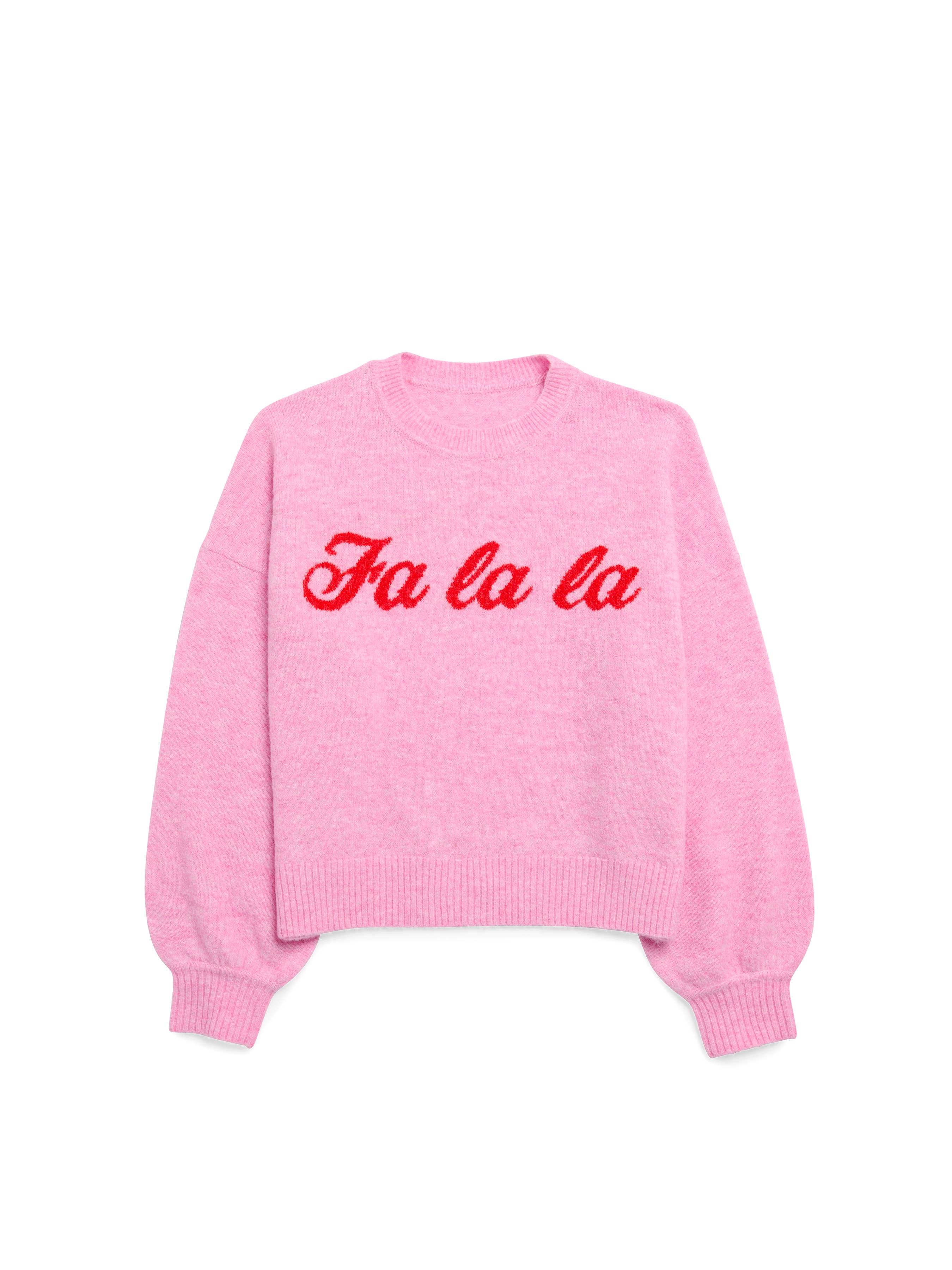 Shiraleah - Wholesale Knit Sweater - Women's - ASST/6 "FA LA LA" SWEATERS,BUBBLEGUM0